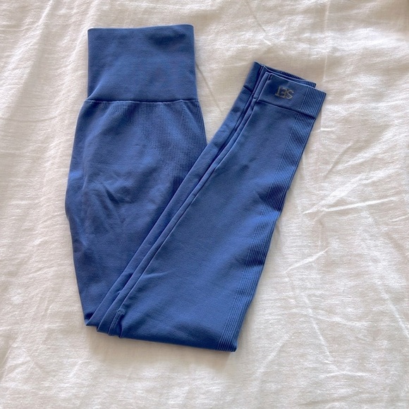 SET ACTIVE Sculptflex High Waist Leggings in Bluebell Blue Size Small - Picture 1 of 6